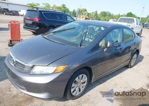 2012 Honda Civic Lx из США, поврежденный, VIN 19XFB2F58CE102273